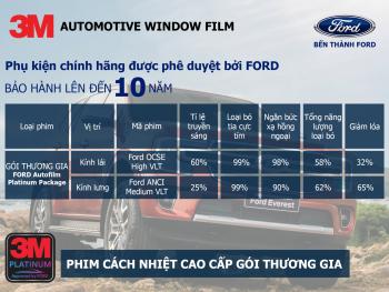 PHIM CÁCH NHIỆT FORD 3M CAO CẤP